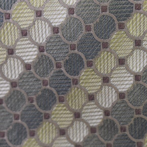 Alfani Neck Tie OS Mens Formal Green Ombre Multicolor Geometric Circle Print - Picture 6 of 7